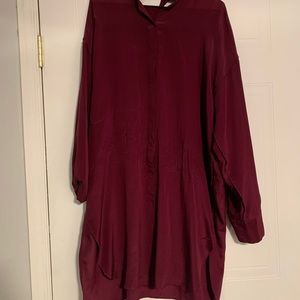 Zara oversized shirt blouse